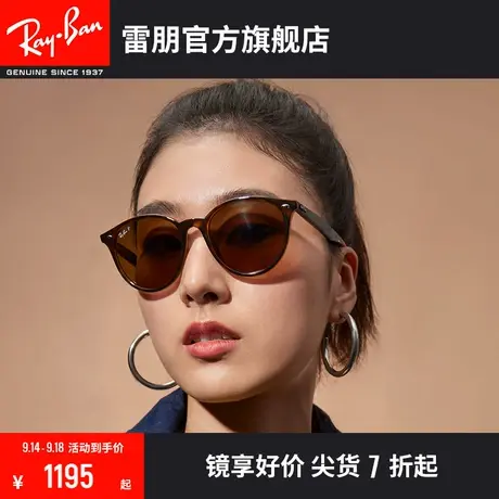 RayBan雷朋太阳镜时尚潘托斯圆角茶色偏光墨镜0RB4305F🥜商品大图