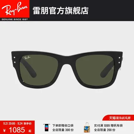 RayBan雷朋墨镜徒步旅行者方形粗框太阳镜0RB0840SF🤕图片