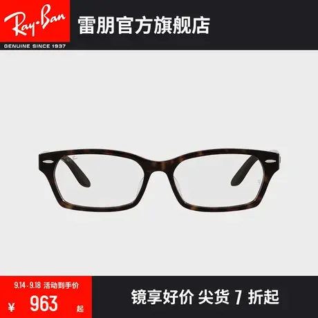 RayBan雷朋光学镜架板材长方形全框时尚花纹近视眼镜框0RX5344D商品大图